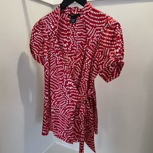 BCBGMaxAzria: Wrap Blouse